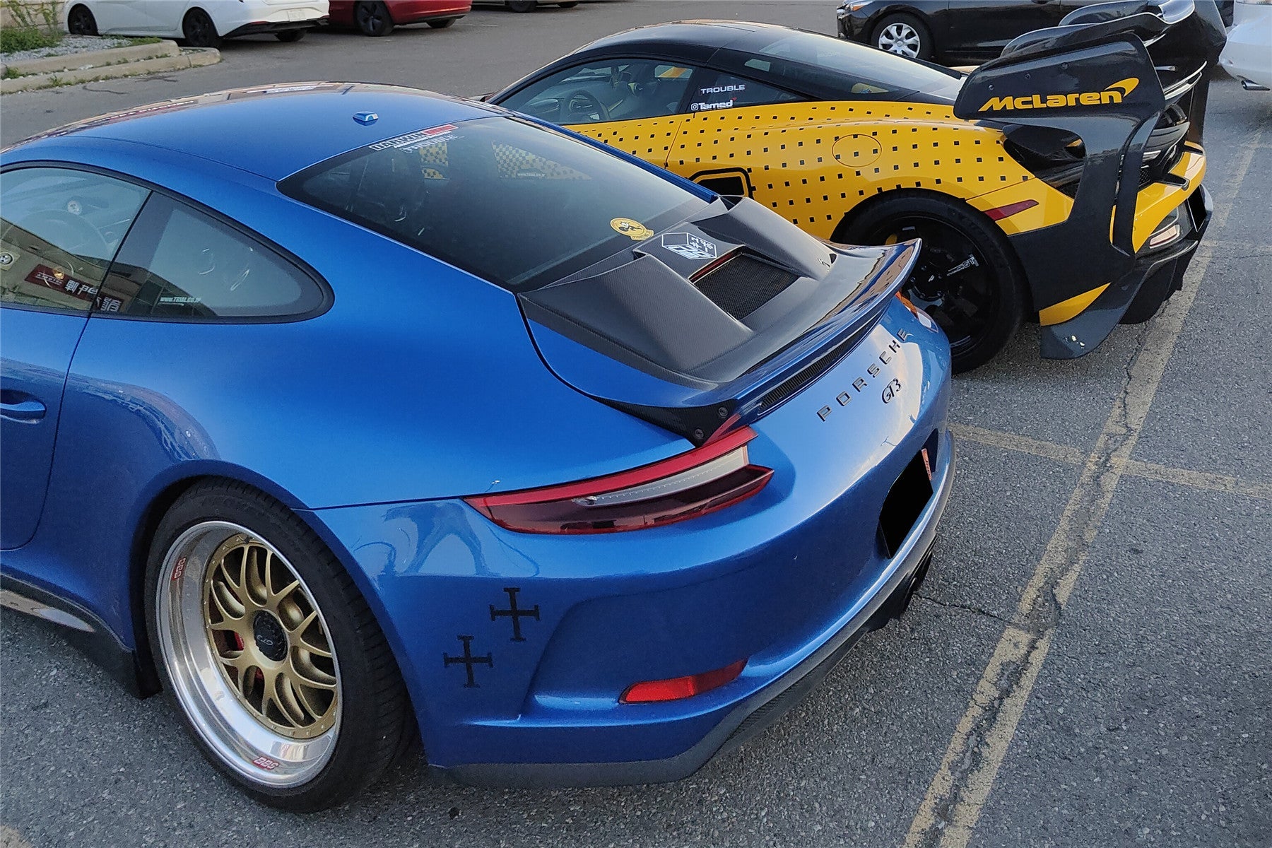 2017 - 2019 Porsche 911 991.2 GT3 Only GT2RS Style Ducktail Spoiler with LED Light